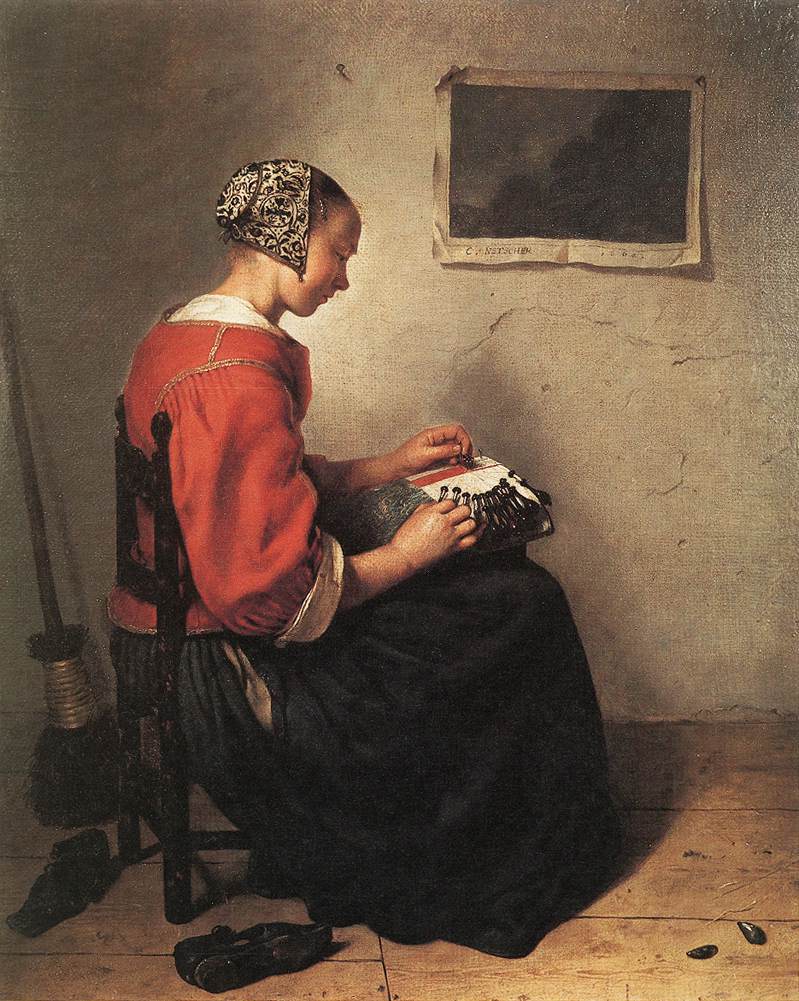 NETSCHER, Caspar The Lace-Maker